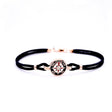 Bracciale Cordino Rosa dei Venti Smalto Oro-Bracciali-Giovepluvio- [SKU] -Gioielleria Granarelli