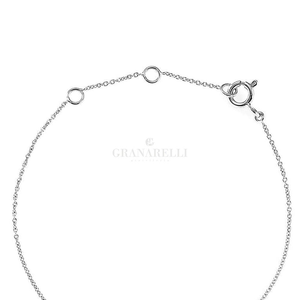 Bracciale Cuore Oro Bianco e Diamanti-Bracciali-CRIVELLI- [SKU] -Gioielleria Granarelli