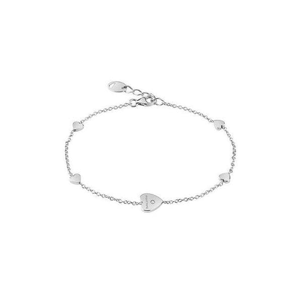 Bracciale Cuori e Diamantino-Bracciali-SALVINI- [SKU] -Gioielleria Granarelli