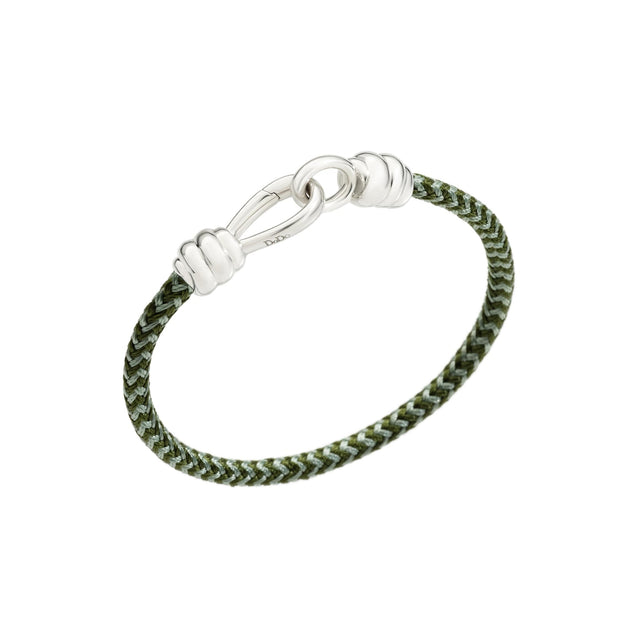 Bracciale Nodo con Cordino Nautico Verde-Bracciali-DODO- [SKU] -Gioielleria Granarelli