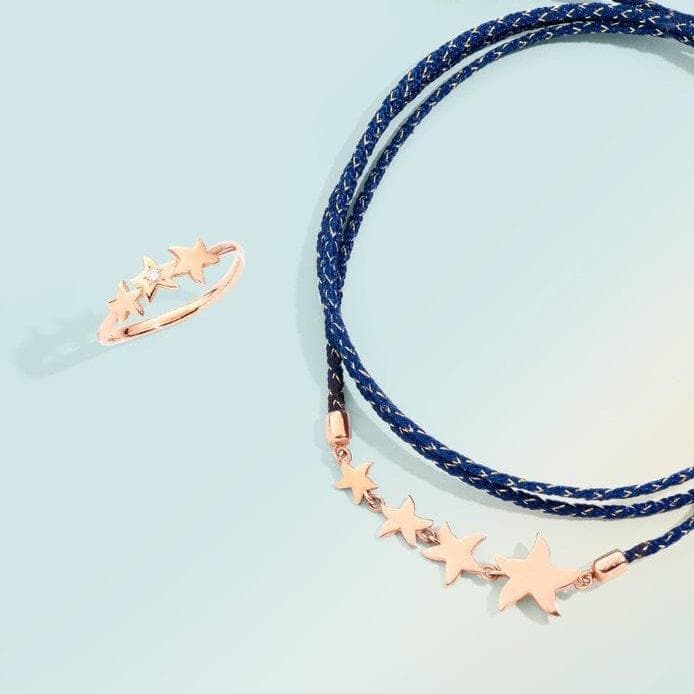 Bracciale Stellina Con Cordino-Bracciali-DODO- [SKU] -Gioielleria Granarelli