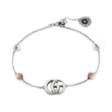 Bracciale Doppia G con fiore-Bracciali-GUCCI- [SKU] -Gioielleria Granarelli