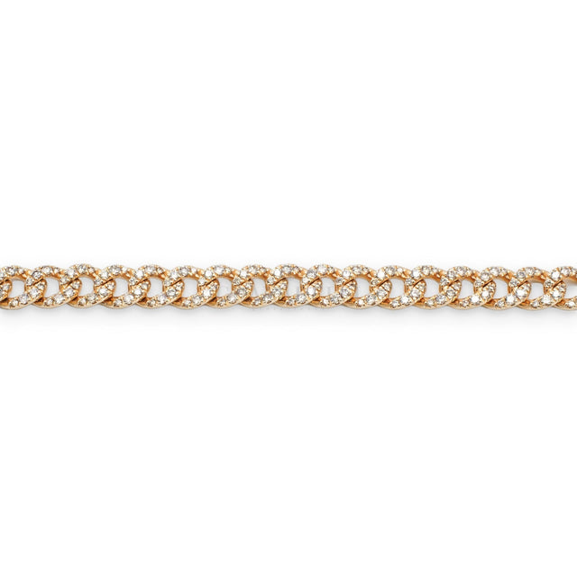 Bracciale Groumette Oro Rosa e Diamanti Brown 3.20kt-Bracciali-CRIVELLI-Gioielleria Granarelli