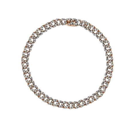 Bracciale Groumette con Diamanti Brown-Bracciali-BUONOCORE- [SKU] -Gioielleria Granarelli