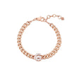 Bracciale Groumette con Lettera e Diamanti-Bracciali-BUONOCORE- [SKU] -Gioielleria Granarelli