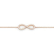 Bracciale Infinito in Oro Rosa con Diamanti-Bracciali-CRIVELLI- [SKU] -Gioielleria Granarelli