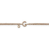 Bracciale Iniziale Lettera G con Diamanti Oro Giallo