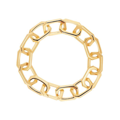 Bracciale Large Signature Link Gold-Bracciali-PDPAOLA- [SKU] -Gioielleria Granarelli