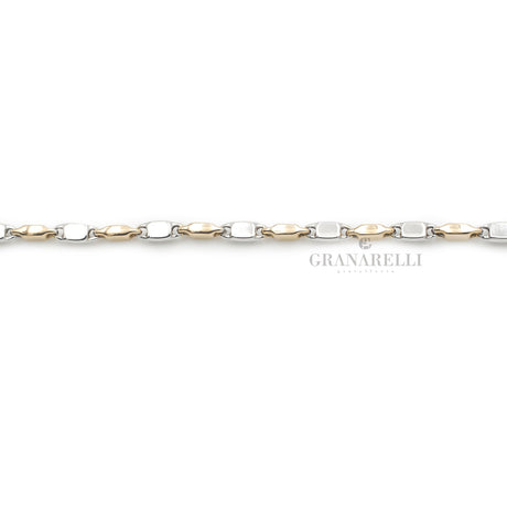 Bracciale Marinara In Oro rosa e Bianco-Bracciali-GRANARELLI-Gioielleria Granarelli