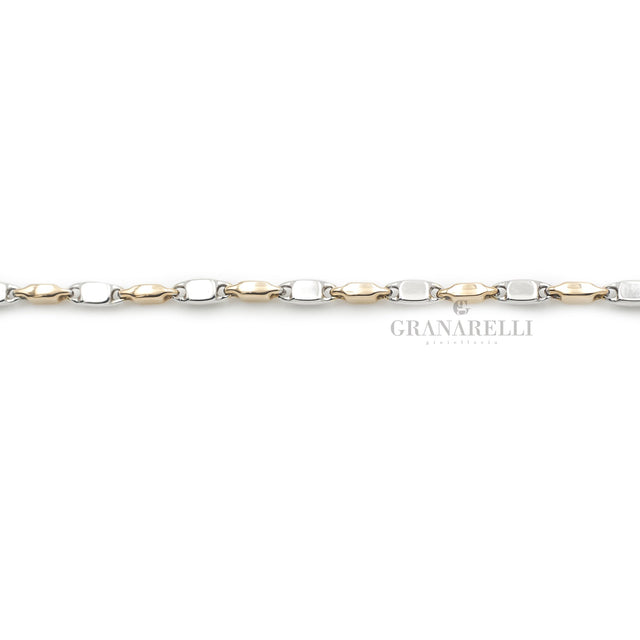 Bracciale Marinara In Oro rosa e Bianco-Bracciali-GRANARELLI-Gioielleria Granarelli