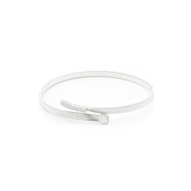 Bracciali Bracciale Masai Bangle Diamanti Oro Bianco BICEGO