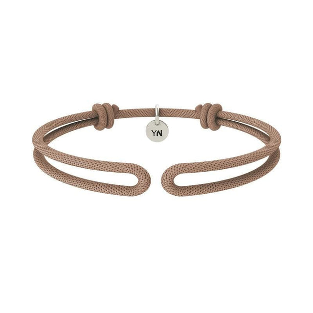 Bracciale One in nylon beige-Bracciali-WHYNOW- [SKU] -Gioielleria Granarelli