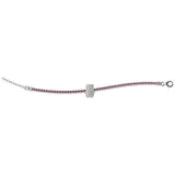 Bracciale Orsetto Tennis Rosa-Bracciali-NANAN- [SKU] -Gioielleria Granarelli