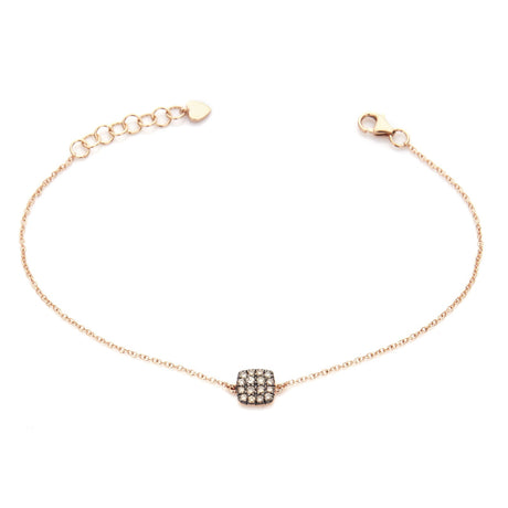 Bracciale Quadrato di diamanti Brown in Oro Rosa-Bracciali-BUONOCORE-Gioielleria Granarelli