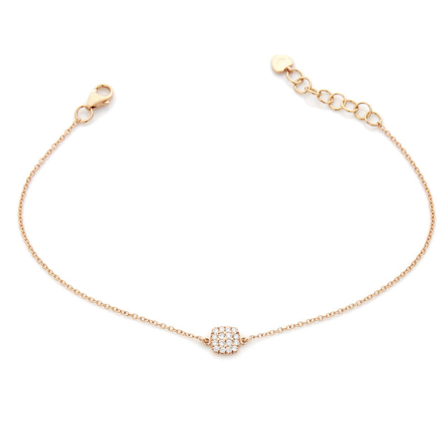 Bracciale Quadrato di diamanti in Oro Rosa-Bracciali-BUONOCORE-Gioielleria Granarelli