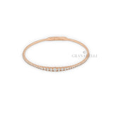 Bracciale Rigido Diamanti In Oro Rosa-Bracciali-BUONOCORE-Gioielleria Granarelli