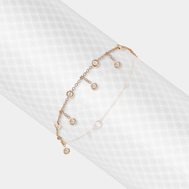 Bracciale Rosario in oro Rosa con Diamanti-Bracciali-CRIVELLI- [SKU] -Gioielleria Granarelli