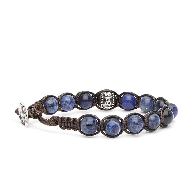 Bracciale Ruota della Preghiera Sodalite-Bracciali-TAMASHII- [SKU] -Gioielleria Granarelli