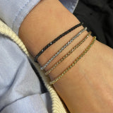 Bracciale Sfere Diamantate Brunite-Bracciali-GRANARELLI-Gioielleria Granarelli
