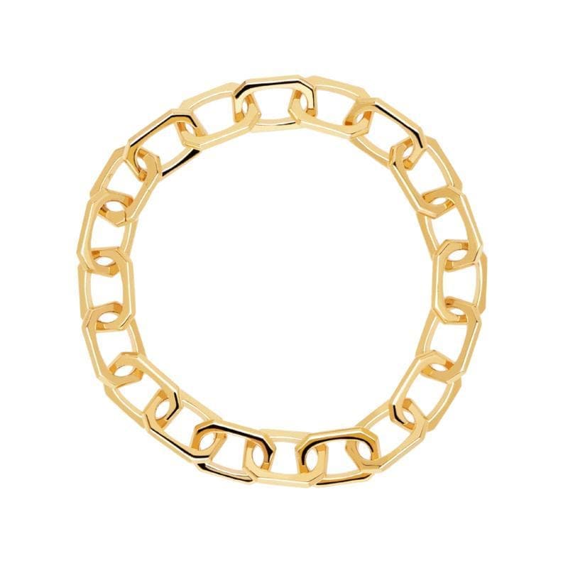 Bracciale Small Signature Link Gold-Bracciali-PDPAOLA- [SKU] -Gioielleria Granarelli