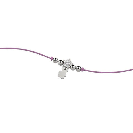 Bracciale Stella e Brillantini Lilla-Bracciali-NANAN- [SKU] -Gioielleria Granarelli