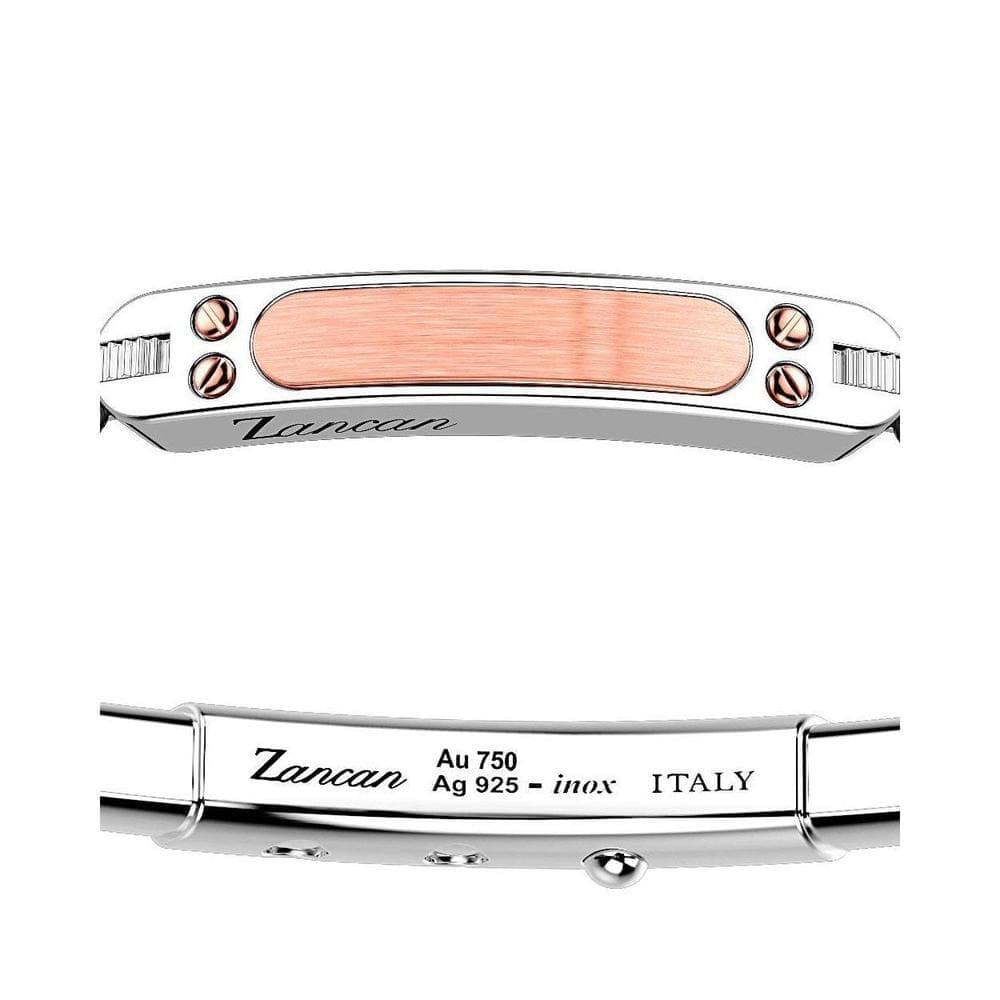 Bracciale argento e oro rosa-Bracciali-ZANCAN- [SKU] -Gioielleria Granarelli