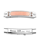 Bracciale argento e oro rosa-Bracciali-ZANCAN- [SKU] -Gioielleria Granarelli