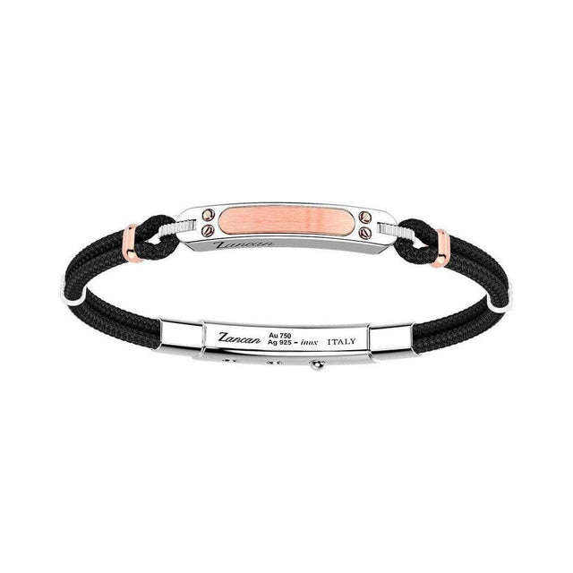 Bracciale argento e oro rosa-Bracciali-ZANCAN- [SKU] -Gioielleria Granarelli