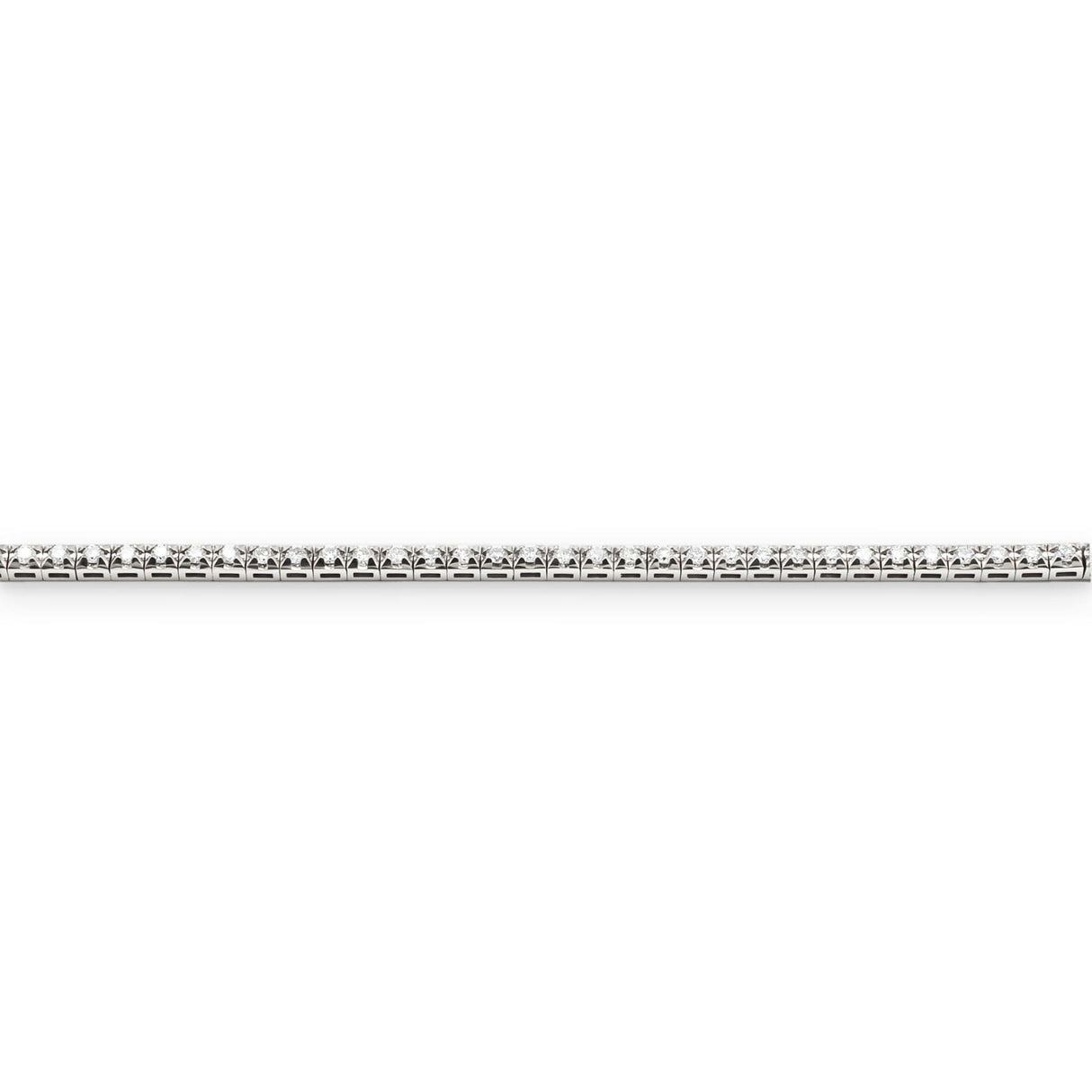 Bracciale Tennis Oro Bianco Diamanti-Bracciali-GRANARELLI- [SKU] -Gioielleria Granarelli