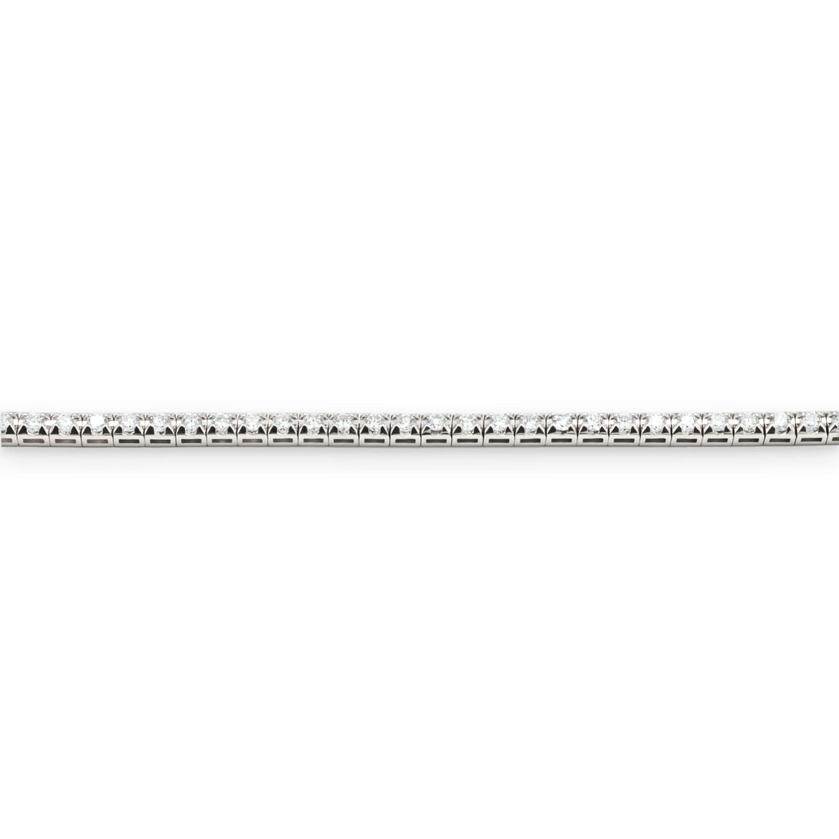 Bracciale Tennis Oro Bianco Diamanti-Bracciali-GRANARELLI- [SKU] -Gioielleria Granarelli