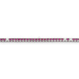 Bracciale Tennis Rubino e spot Cinque Diamanti-Bracciali-CRIVELLI- [SKU] -Gioielleria Granarelli