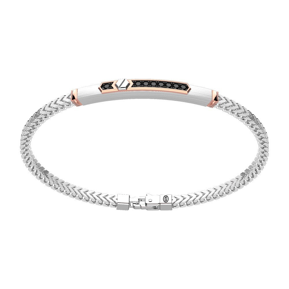 Bracciale Zancan Argento e Oro Rosa EXB894R-Bracciali-ZANCAN-20-Gioielleria Granarelli