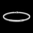 Bracciale Zancan in argento con targa e pietre nere EXB817-Bracciali-ZANCAN-20-Gioielleria Granarelli