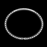 Bracciale Zancan in argento con targa e pietre nere EXB821-Bracciali-ZANCAN-20-Gioielleria Granarelli