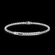 Bracciale Zancan in argento con targa e pietre nere EXB821-Bracciali-ZANCAN-20-Gioielleria Granarelli