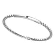 Bracciale Zancan in argento con targa e pietre nere EXB958-Bracciali-ZANCAN-20-Gioielleria Granarelli