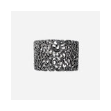 Bracciale a manetta in Argento intagliato grande con apertura laterale-Bracciali-MARIA E LUISA JEWELS- [SKU] -Gioielleria Granarelli