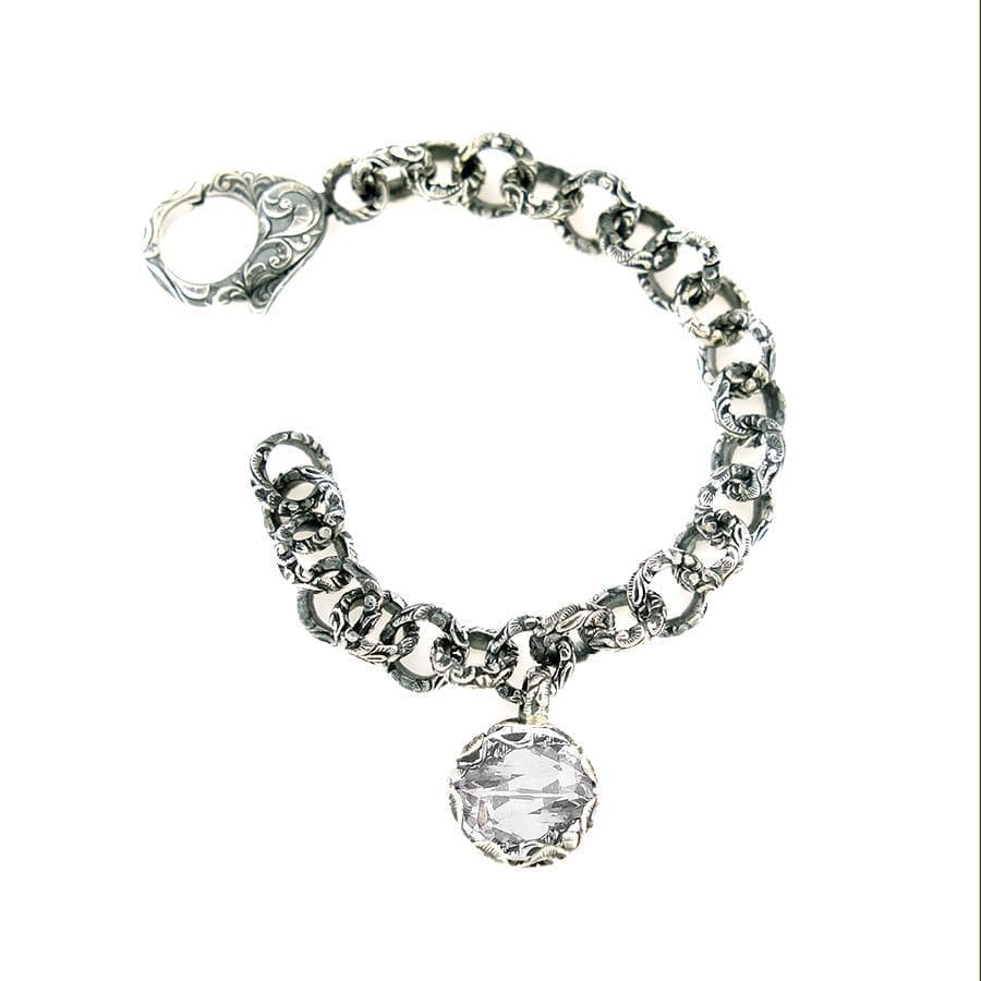 Bracciale catena con Cristallo di Rocca-Bracciali-MARIA E LUISA JEWELS- [SKU] -Gioielleria Granarelli