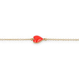 Bracciale cuore rosso-Bracciali-GioGio- [SKU] -Gioielleria Granarelli