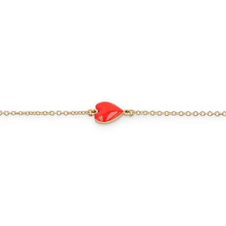 Bracciale cuore rosso-Bracciali-GioGio- [SKU] -Gioielleria Granarelli