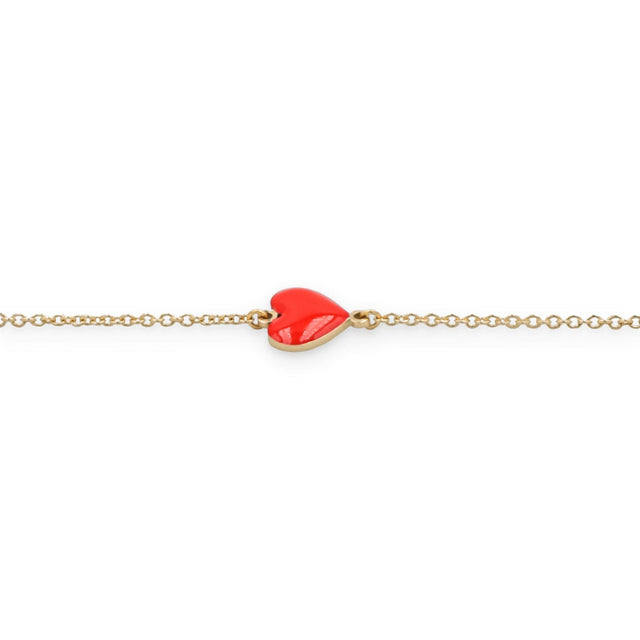 Bracciale cuore rosso-Bracciali-GioGio- [SKU] -Gioielleria Granarelli