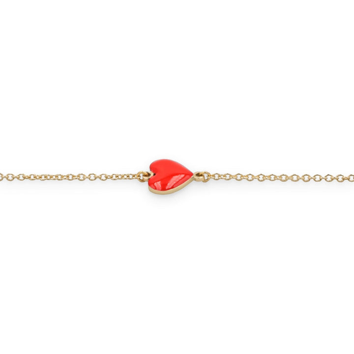 Bracciale cuore rosso-Bracciali-GioGio- [SKU] -Gioielleria Granarelli