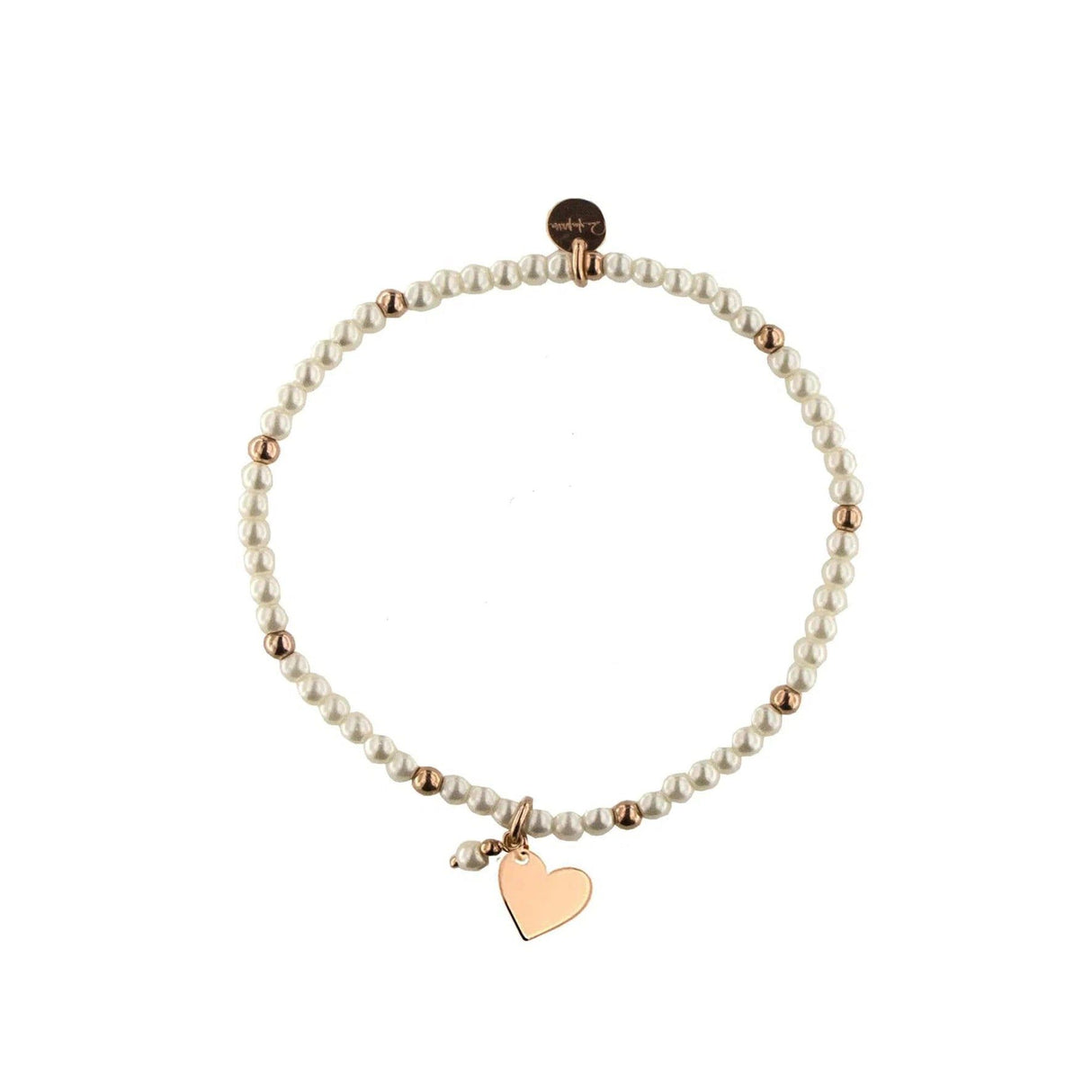 Bracciale elastico con perle e palline CUORE-Girocolli-RUE DES MILLE- [SKU] -Gioielleria Granarelli