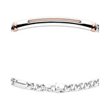 Bracciale groumette con targa-Bracciali-ZANCAN- [SKU] -Gioielleria Granarelli