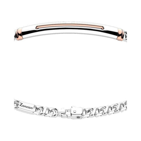 Bracciale groumette con targa-Bracciali-ZANCAN- [SKU] -Gioielleria Granarelli