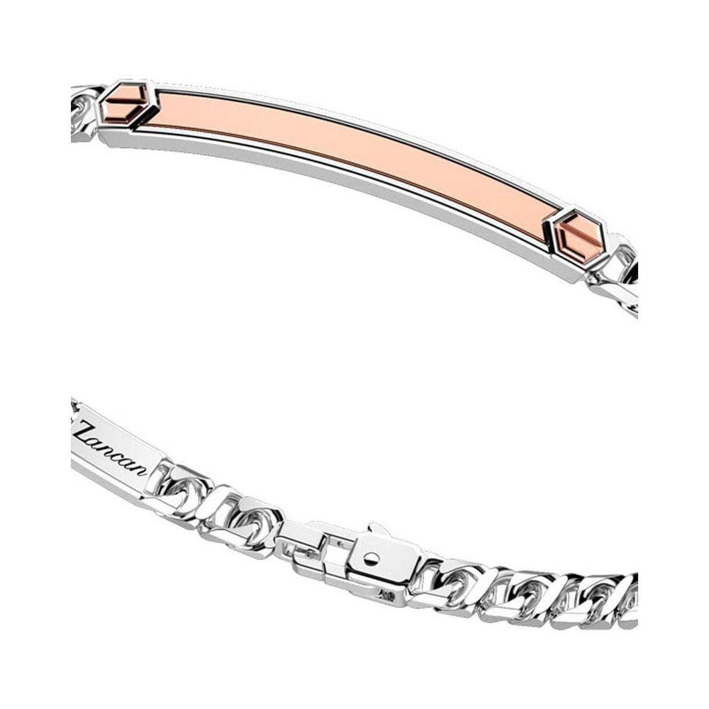 Bracciale groumette con targa-Bracciali-ZANCAN- [SKU] -Gioielleria Granarelli