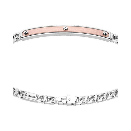 Bracciale groumette con targa-Bracciali-ZANCAN- [SKU] -Gioielleria Granarelli