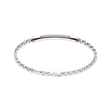 Bracciale groumette con targa-Bracciali-ZANCAN- [SKU] -Gioielleria Granarelli