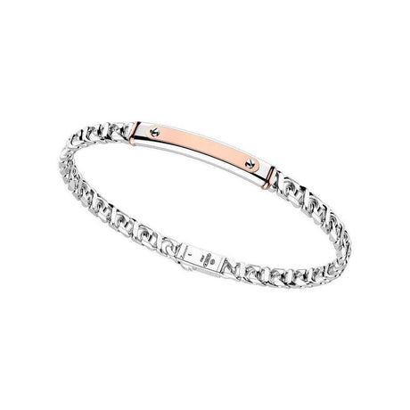 Bracciale groumette con targa-Bracciali-ZANCAN- [SKU] -Gioielleria Granarelli