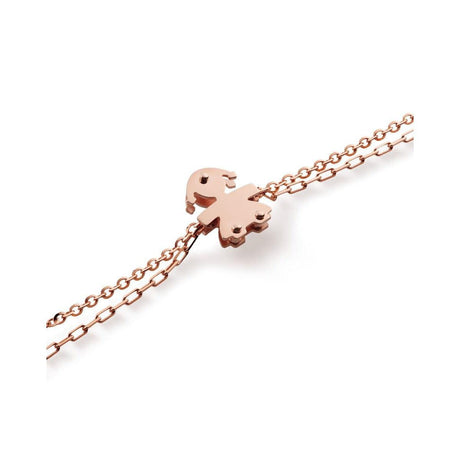 Bracciale i Classici Bimba Oro Rosa e Diamante-Bracciali-LE BEBE'-Gioielleria Granarelli